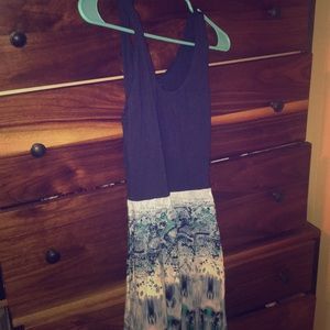 NWOT Athleta XS mixed print tank maxi dress